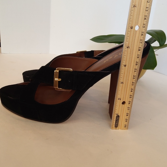 A.B.C. Black suede sandals Y2k - Picture 7 of 16